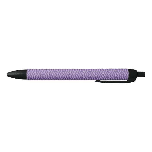 Sayagata pattern, Japanese, Purple and Pink Pen (Bottom)