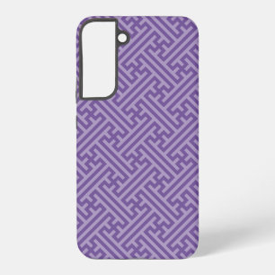 Sayagata pattern, Japanese, Purple and Pink Samsung Galaxy S22+ Case