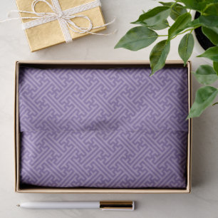 Sayagata pattern, Japanese, Purple and Pink Tissue Paper