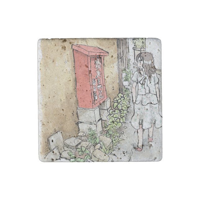 Sayagou Stone Magnet (Front)