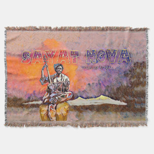 Sayat Nova Throw Blanket