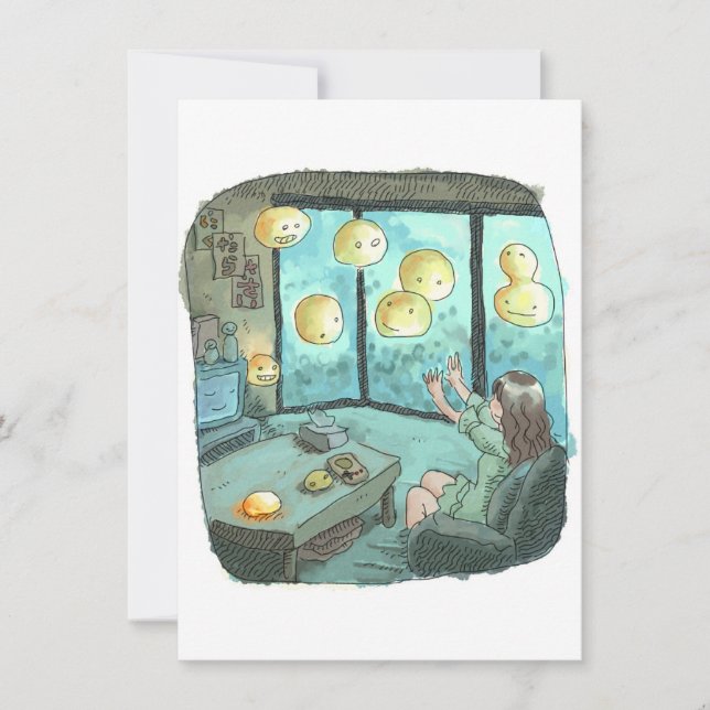 Sayayakuyaji Note Card (Front)