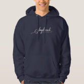 トップス Xogul studio eyeleted logo hoodie navy Hoodies & Sweatshirts | Zazzle