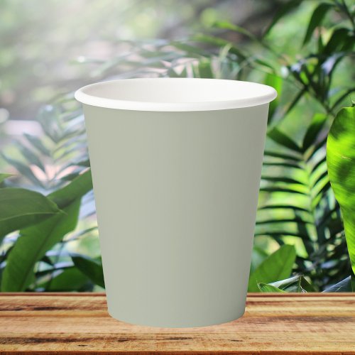 Saybrook Sage Solid Color Paper Cups
