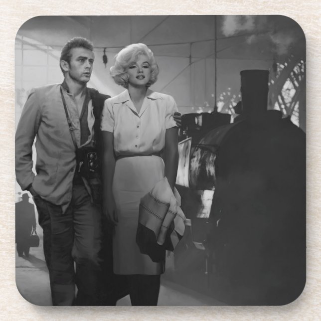 Saying Farewell Beverage Coaster (Front)