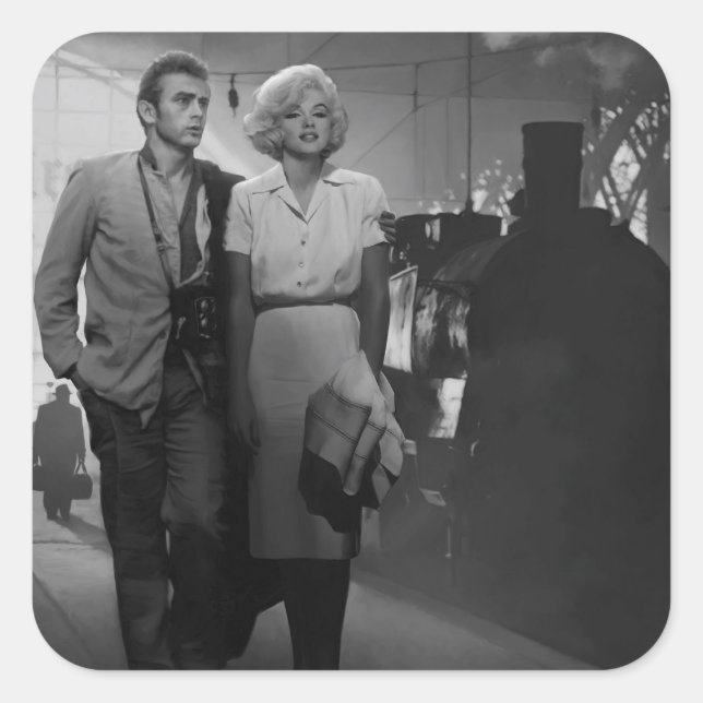 Saying Farewell Square Sticker (Front)