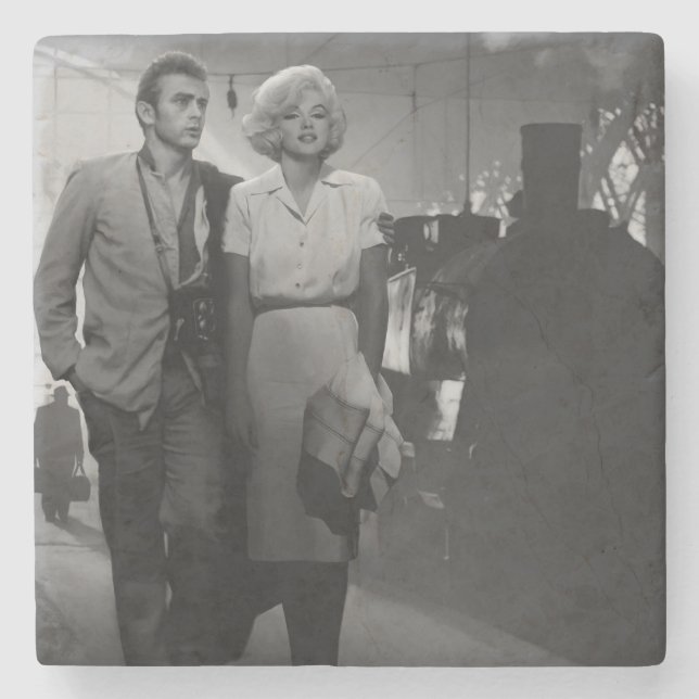 Saying Farewell Stone Coaster (Front)