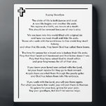 Saying Goodbye 8x10 Tabletop Photo Plaque<br><div class="desc">A portion of the royalties received will support charities. To see the list of charities supported and amounts given visit my website -- http://wordsbygodsgrace.com. The amounts each charity receives will be posted as royalties come in. Thank you for your support.</div>