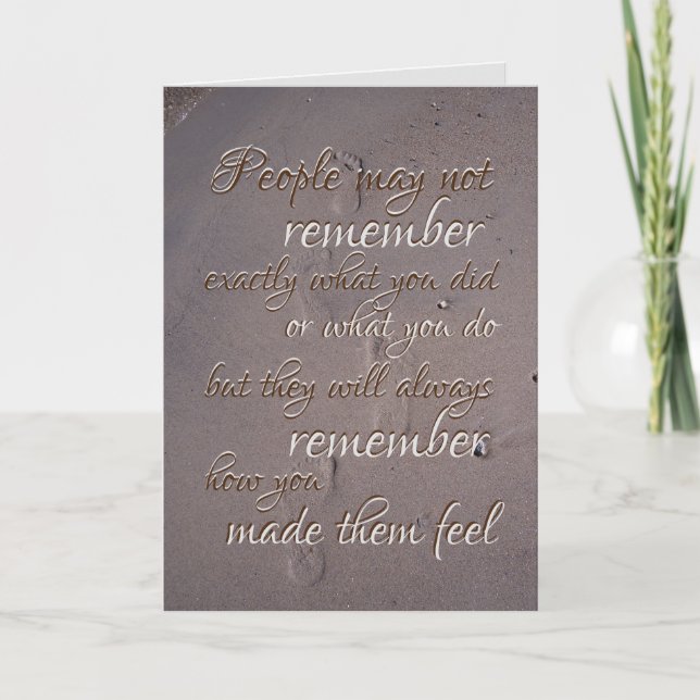 Saying Goodbye to CoWorker Friends Family Card (Front)