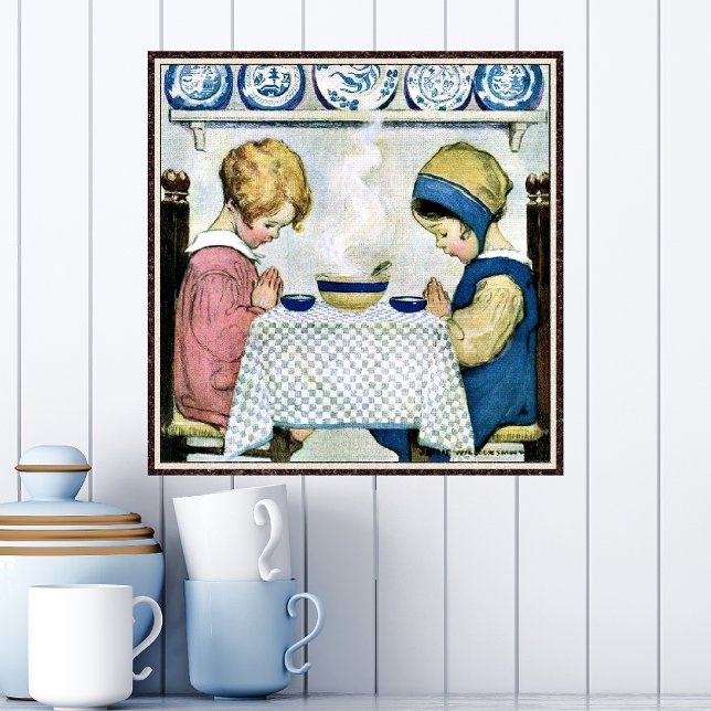 Saying Grace by Jessie Willcox Smith Poster (Creator Uploaded)