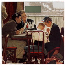 Saying Grace By Norman Rockwell Bathroom Scale at Zazzle