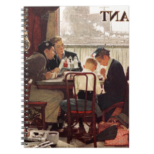 Saying Grace by Norman Rockwell Notebook