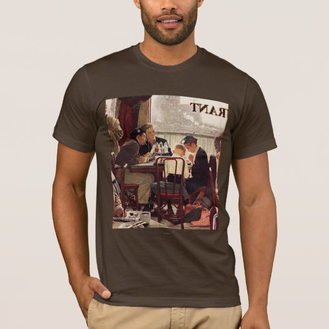 Saying Grace by Norman Rockwell T-Shirt (Front)