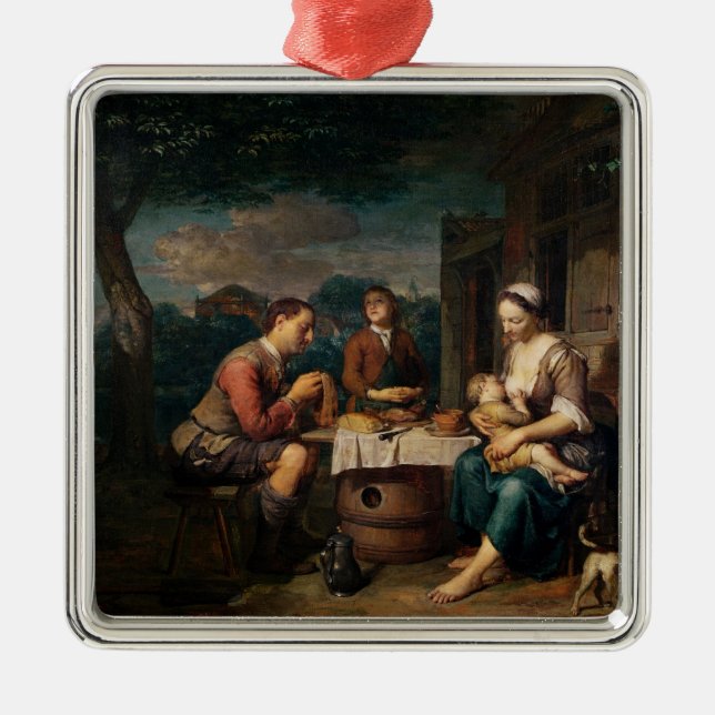 Saying Grace Metal Ornament (Front)