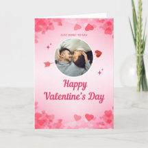 Saying Happy Valentine's Day Pink Foldable