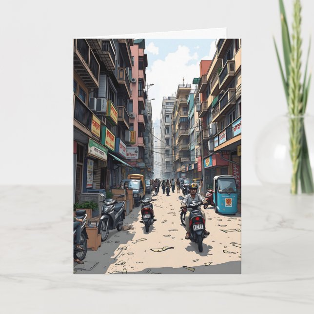 Saying Hello from India Card (Front)