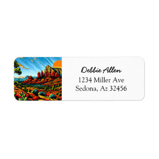 Saying Hi from Sedona, Arizona Label