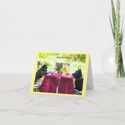 Saying Our Prayers Card Zazzle