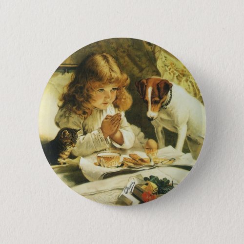 Saying Our Prayers Suspense Charles Burton Barber Button