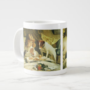 Saying Our Prayers, Suspense Charles Burton Barber Large Coffee Mug