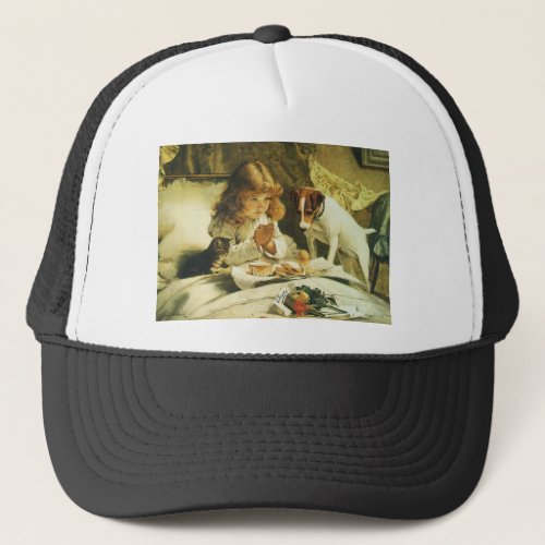 Saying Our Prayers Suspense Charles Burton Barber Trucker Hat