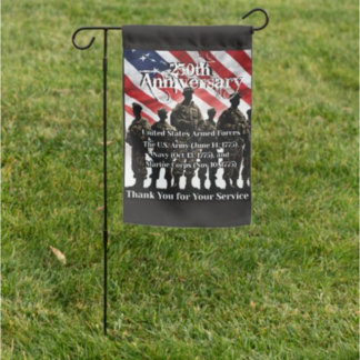 Saying Thank you for Your Service Garden Flag