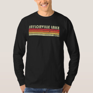 Saylorville Lake Iowa Funny Fishing Camping Summer T-Shirt
