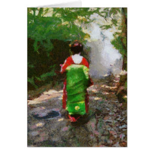 Sayonara maiko-san card