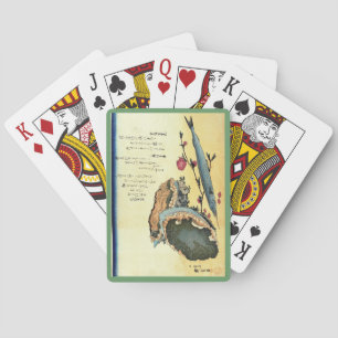 Sayori & Awabi (Halfbeak, Abalone) Hiroshige Fish Poker Cards