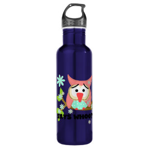 Says Whoo Owl Stainless Steel Water Bottle