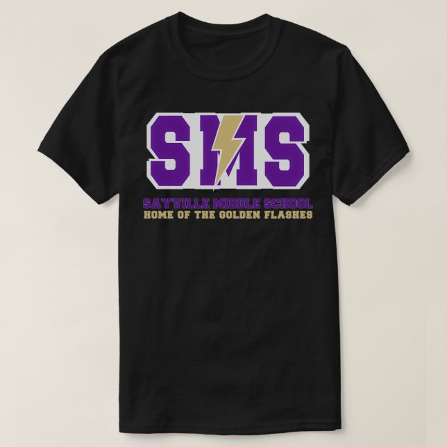 Sayville Middle schools Long Island ny T-Shirt (Design Front)