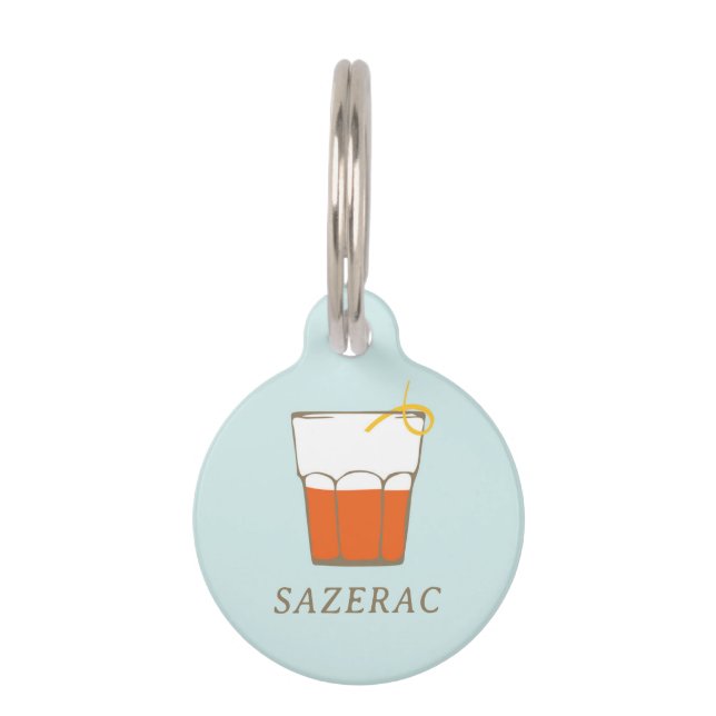 Sazerac Pet ID Tag (Front)