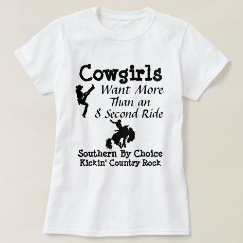 SBC Cowgirl More than 8 Second Ride T_Shirt