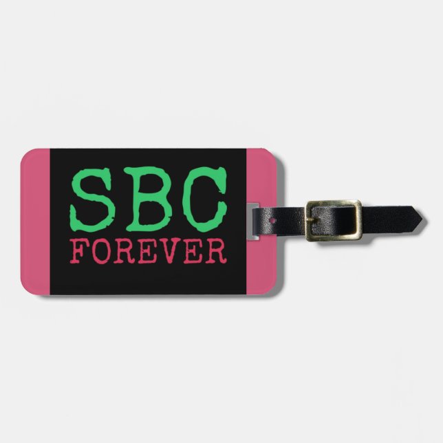SBC FOREVER luggage tag (Front Horizontal)