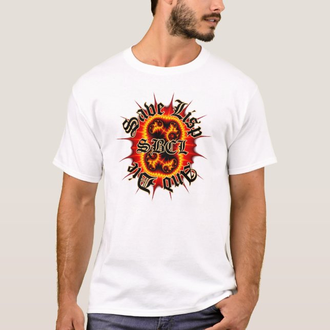 SBCL Inferno Fractal White Tee (Front)