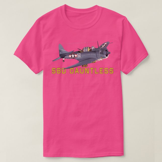 SBD Dauntless WorldII American Dive Bomber Plane a T-Shirt (Design Front)