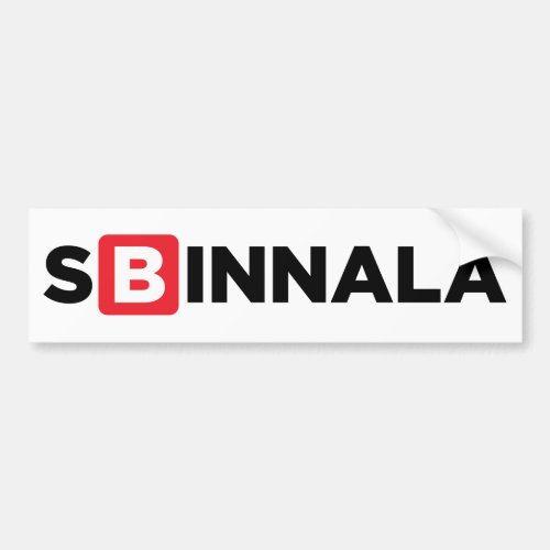 Sbinnala Bumper Sticker