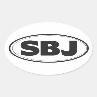 SBJ Oval Sticker