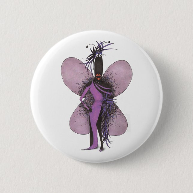 SBM Pseudo Celeb Jr. Runway Feather Fashion Pin (Front)