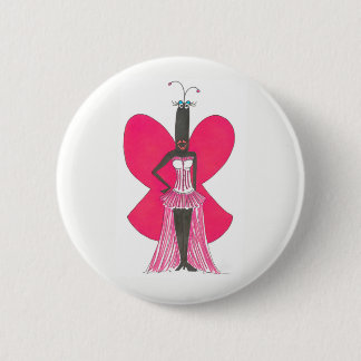 SBM Pseudo Celeb Pink Ruffle Fashion Pin