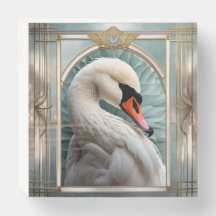 *~* SC1 Art Nouveau Original White Swan
