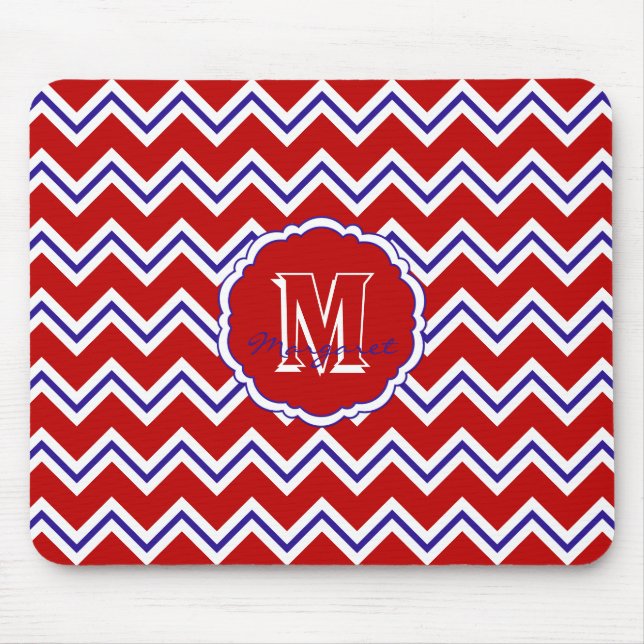 SC Chevron Mouse Pad-Red,White and Blue Mouse Pad (Front)