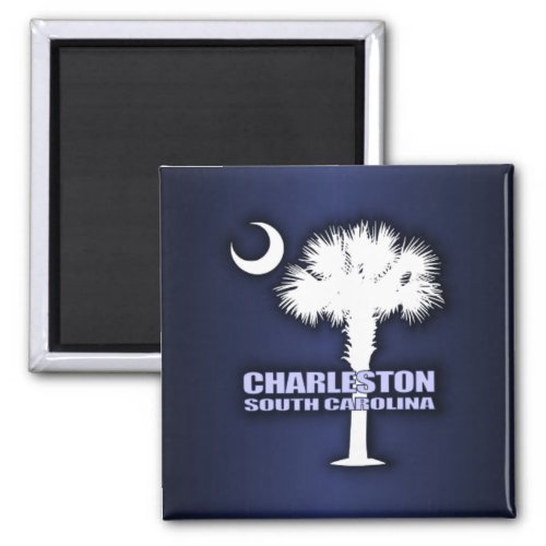 SC Palmetto  Crescent Charleston Magnet