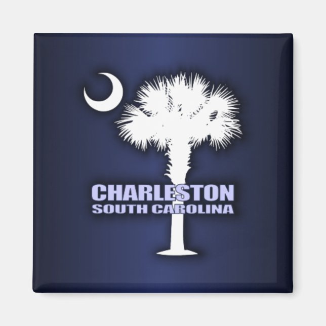 SC Palmetto & Crescent (Charleston) Magnet (Front)