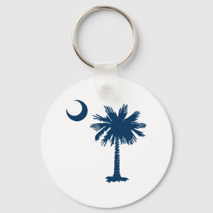 SC Palmetto & Crescent Keychain