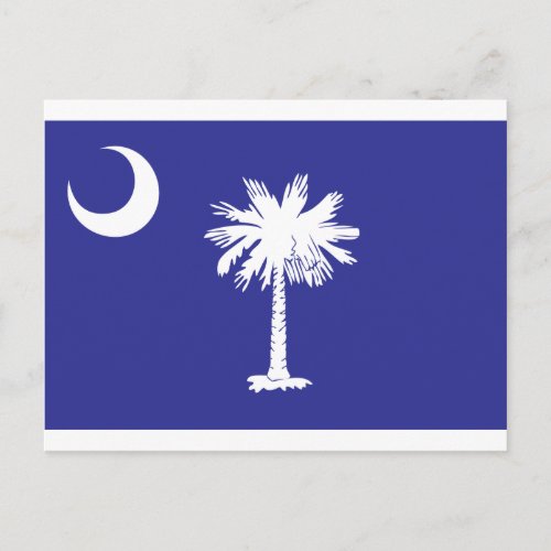 SC Palmetto Moon State Flag Postcard