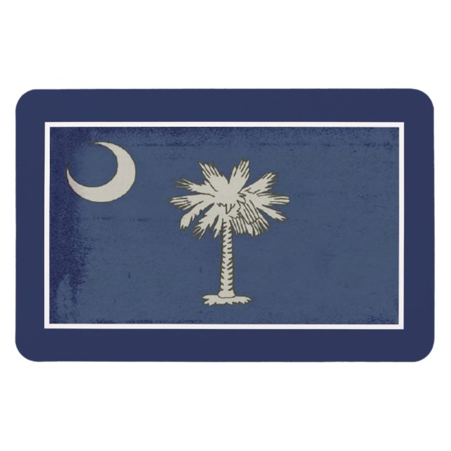 SC Palmetto State Flag Magnet (Horizontal)
