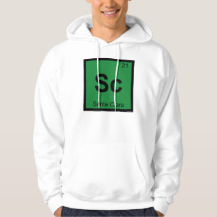 Sc - Santa Clara California Chemistry Symbol Hoodie