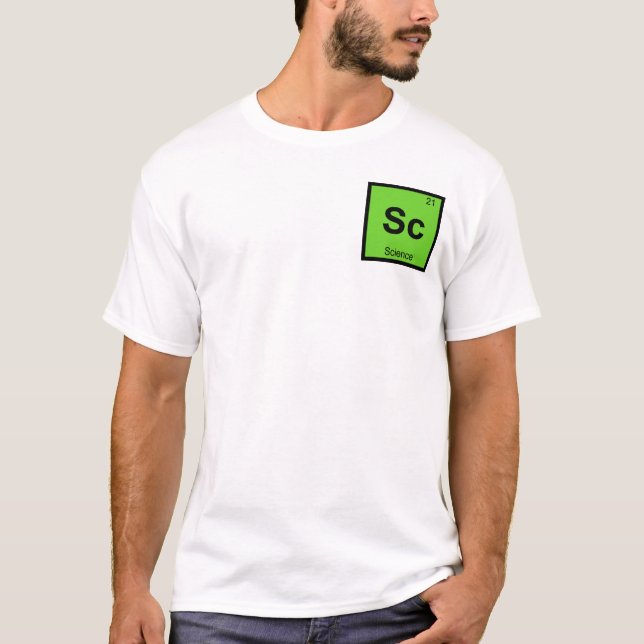 Sc - Science Chemistry Periodic Table Symbol T-Shirt (Front)