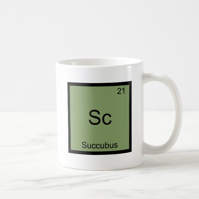 Sc - Succubus Funny Chemistry Element Symbol Tee Coffee Mug (Right)